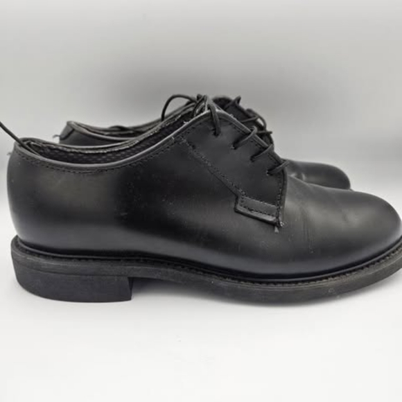 Bates Women's Size 7.5 M Black Leather Oxford Uniform Show w Vibram Rubber Sole - Picture 3 of 6